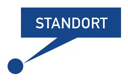 Standort-Markierung „Sie sind hier“